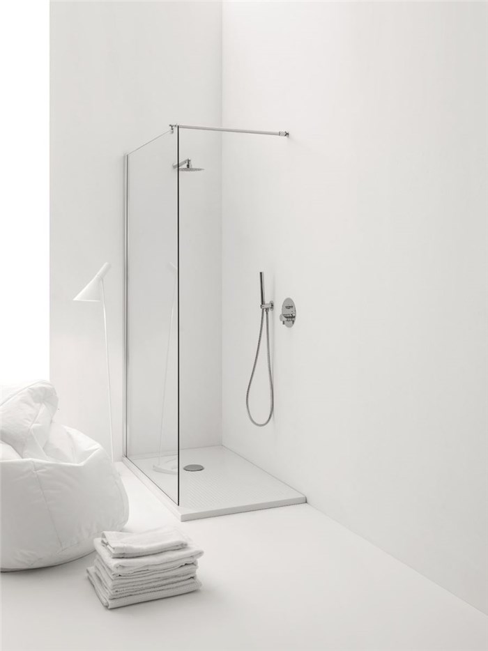 Parete doccia in vetro per il bagno minimal