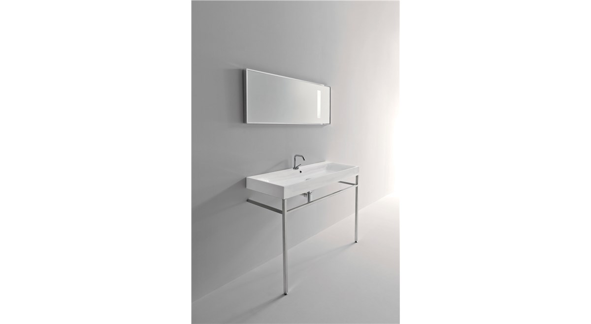 Lavabo 120x45 con struttura a terra cod 3534_9123