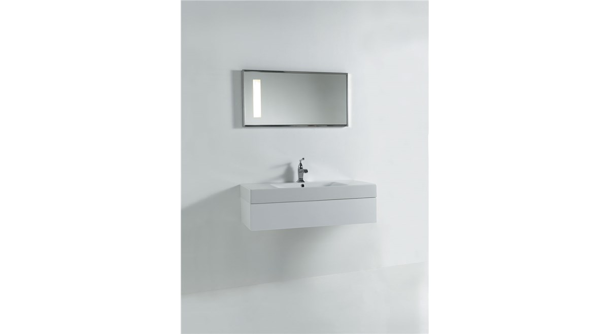 Lavabo 100x45 con mobile sospeso 1 cassetto cod 3550_9154