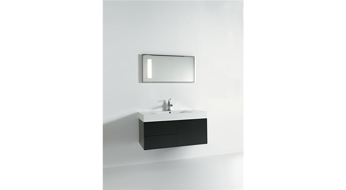 Lavabo 100x45 con mobile sospeso 2 cassetti cod 3550_9155