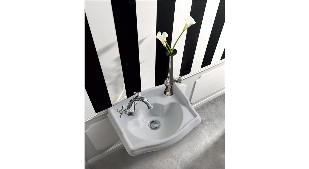 Lavabo 41x45 con colonna cod 1033